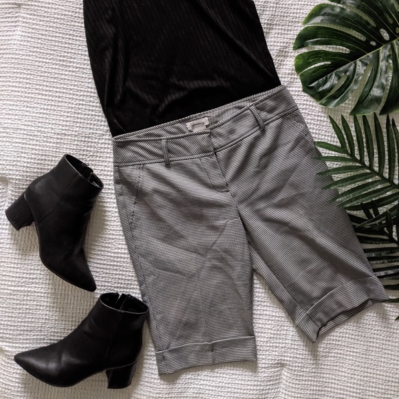 Houndstooth Bermuda Shorts - Picture 1 of 3